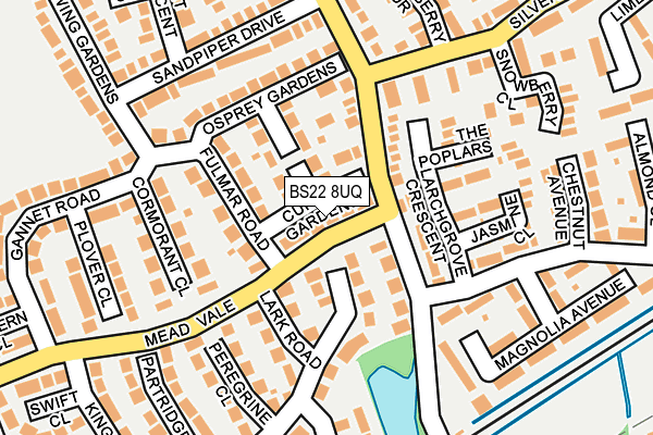 BS22 8UQ map - OS OpenMap – Local (Ordnance Survey) BS22 8UQ map - OS OpenMap – Local (Ordnance Survey)