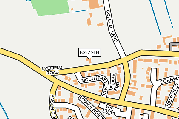 BS22 9LH map - OS OpenMap – Local (Ordnance Survey) BS22 9LH map - OS OpenMap – Local (Ordnance Survey)
