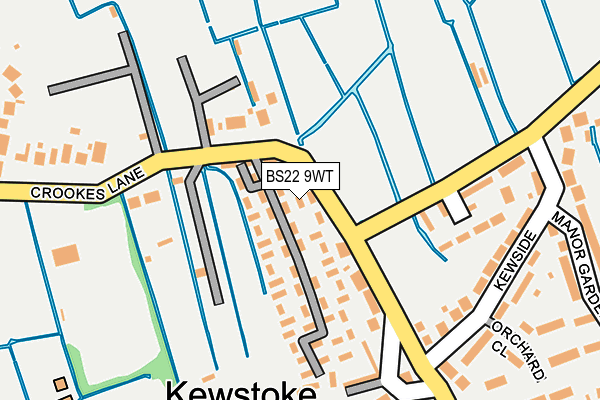 BS22 9WT map - OS OpenMap – Local (Ordnance Survey) BS22 9WT map - OS OpenMap – Local (Ordnance Survey)