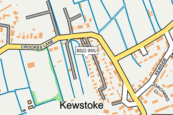 BS22 9WU map - OS OpenMap – Local (Ordnance Survey) BS22 9WU map - OS OpenMap – Local (Ordnance Survey)