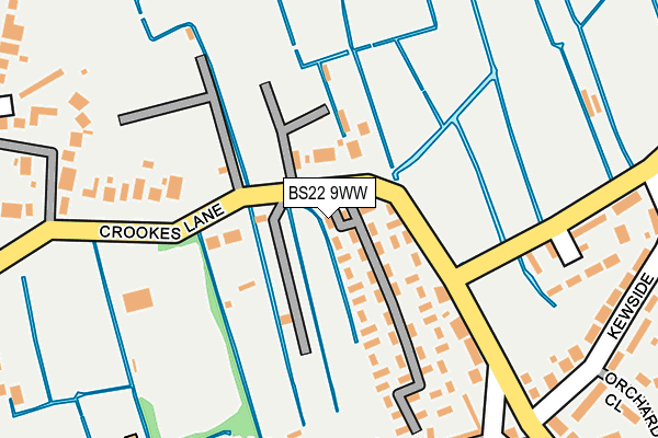 BS22 9WW map - OS OpenMap – Local (Ordnance Survey) BS22 9WW map - OS OpenMap – Local (Ordnance Survey)