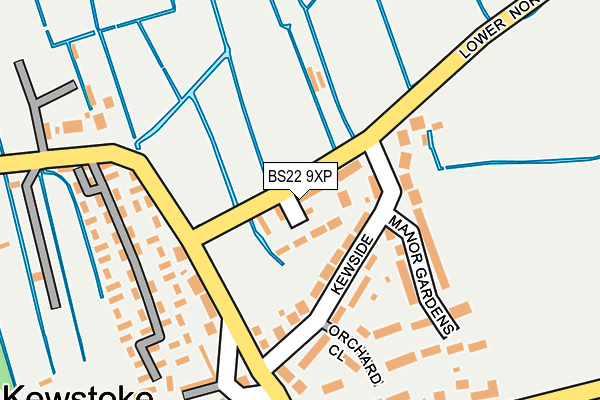BS22 9XP map - OS OpenMap – Local (Ordnance Survey) BS22 9XP map - OS OpenMap – Local (Ordnance Survey)