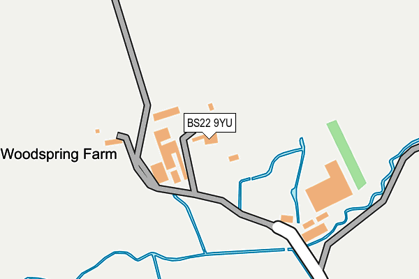 BS22 9YU map - OS OpenMap – Local (Ordnance Survey) BS22 9YU map - OS OpenMap – Local (Ordnance Survey)