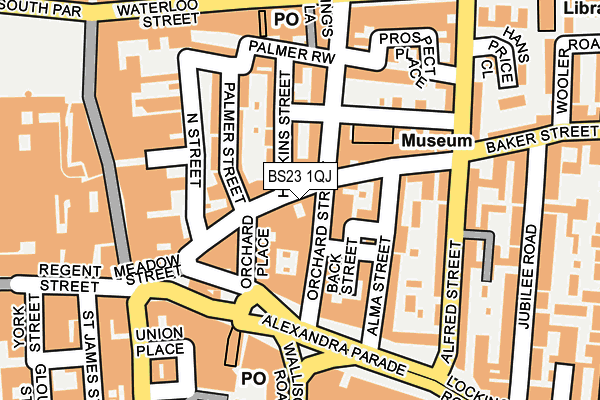 BS23 1QJ map - OS OpenMap – Local (Ordnance Survey) BS23 1QJ map - OS OpenMap – Local (Ordnance Survey)