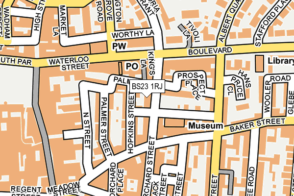 BS23 1RJ map - OS OpenMap – Local (Ordnance Survey) BS23 1RJ map - OS OpenMap – Local (Ordnance Survey)