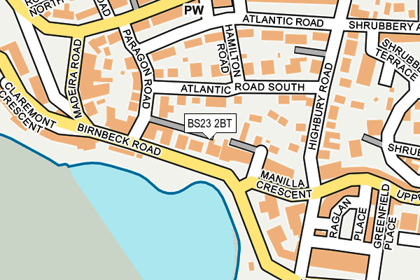 BS23 2BT map - OS OpenMap – Local (Ordnance Survey) BS23 2BT map - OS OpenMap – Local (Ordnance Survey)