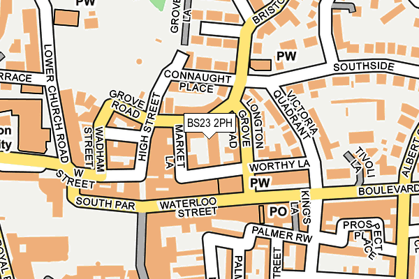 BS23 2PH map - OS OpenMap – Local (Ordnance Survey) BS23 2PH map - OS OpenMap – Local (Ordnance Survey)
