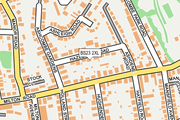 BS23 2XL map - OS OpenMap – Local (Ordnance Survey) BS23 2XL map - OS OpenMap – Local (Ordnance Survey)