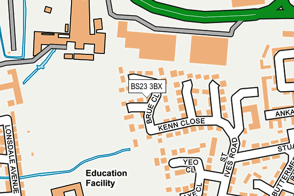 BS23 3BX map - OS OpenMap – Local (Ordnance Survey) BS23 3BX map - OS OpenMap – Local (Ordnance Survey)