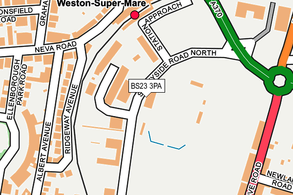 BS23 3PA map - OS OpenMap – Local (Ordnance Survey) BS23 3PA map - OS OpenMap – Local (Ordnance Survey)