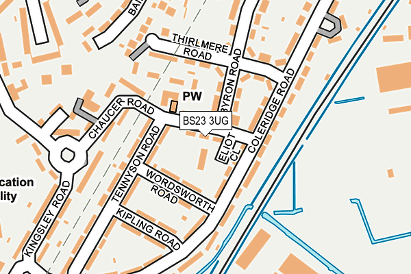 BS23 3UG map - OS OpenMap – Local (Ordnance Survey) BS23 3UG map - OS OpenMap – Local (Ordnance Survey)