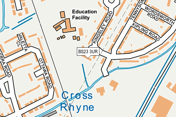 BS23 3UR map - OS OpenMap – Local (Ordnance Survey) BS23 3UR map - OS OpenMap – Local (Ordnance Survey)