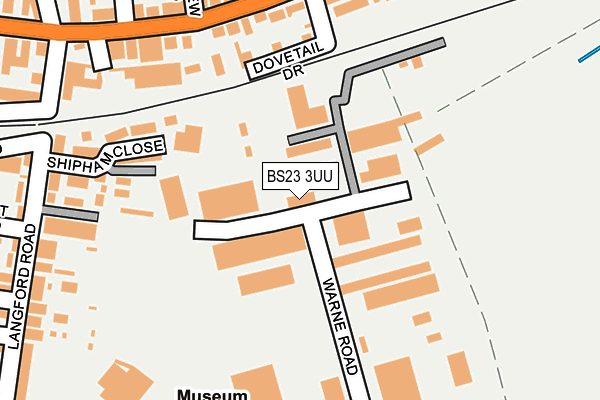 BS23 3UU map - OS OpenMap – Local (Ordnance Survey) BS23 3UU map - OS OpenMap – Local (Ordnance Survey)