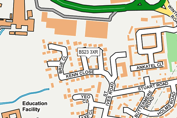 BS23 3XR map - OS OpenMap – Local (Ordnance Survey) BS23 3XR map - OS OpenMap – Local (Ordnance Survey)