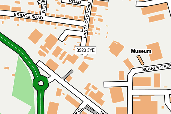 BS23 3YE map - OS OpenMap – Local (Ordnance Survey) BS23 3YE map - OS OpenMap – Local (Ordnance Survey)