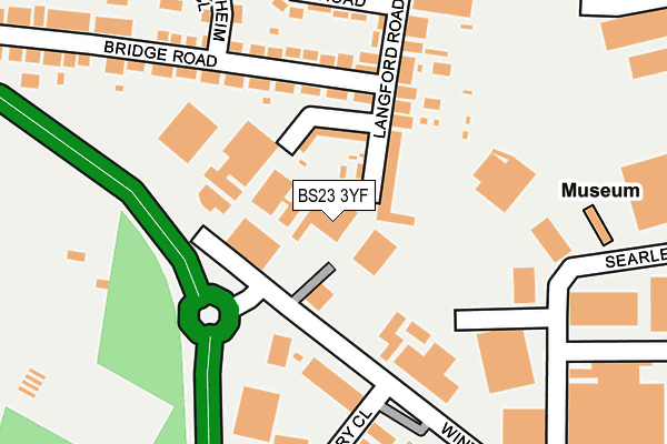 BS23 3YF map - OS OpenMap – Local (Ordnance Survey) BS23 3YF map - OS OpenMap – Local (Ordnance Survey)