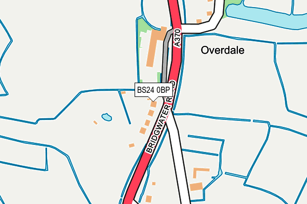 BS24 0BP map - OS OpenMap – Local (Ordnance Survey) BS24 0BP map - OS OpenMap – Local (Ordnance Survey)