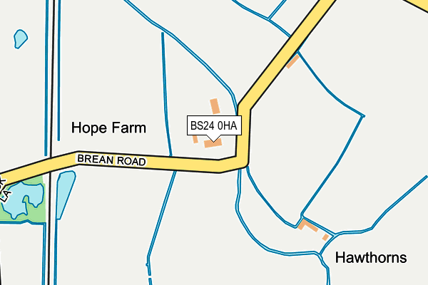 BS24 0HA map - OS OpenMap – Local (Ordnance Survey) BS24 0HA map - OS OpenMap – Local (Ordnance Survey)
