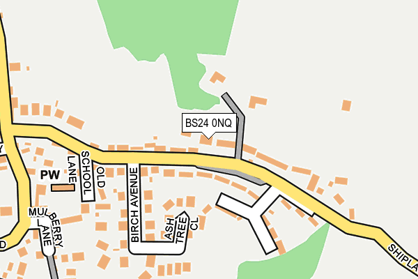 BS24 0NQ map - OS OpenMap – Local (Ordnance Survey) BS24 0NQ map - OS OpenMap – Local (Ordnance Survey)