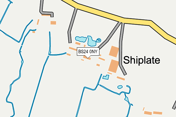 BS24 0NY map - OS OpenMap – Local (Ordnance Survey) BS24 0NY map - OS OpenMap – Local (Ordnance Survey)