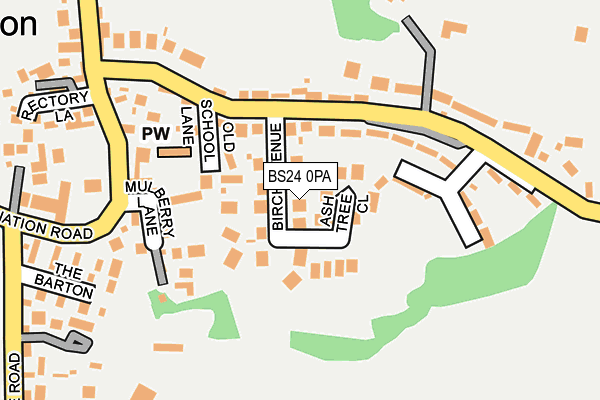 BS24 0PA map - OS OpenMap – Local (Ordnance Survey) BS24 0PA map - OS OpenMap – Local (Ordnance Survey)