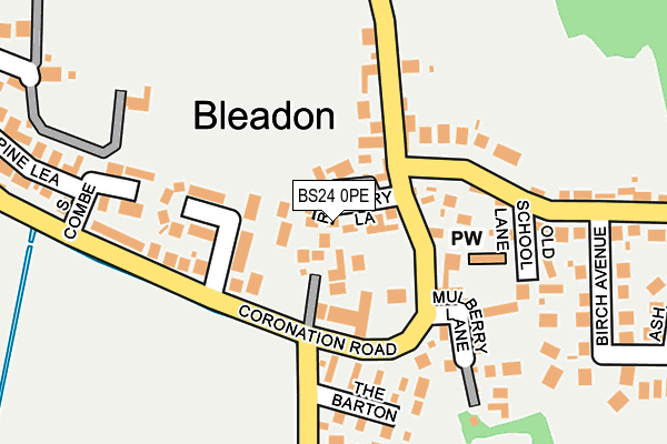 BS24 0PE map - OS OpenMap – Local (Ordnance Survey) BS24 0PE map - OS OpenMap – Local (Ordnance Survey)
