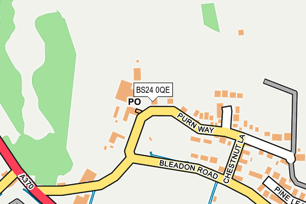 BS24 0QE map - OS OpenMap – Local (Ordnance Survey) BS24 0QE map - OS OpenMap – Local (Ordnance Survey)