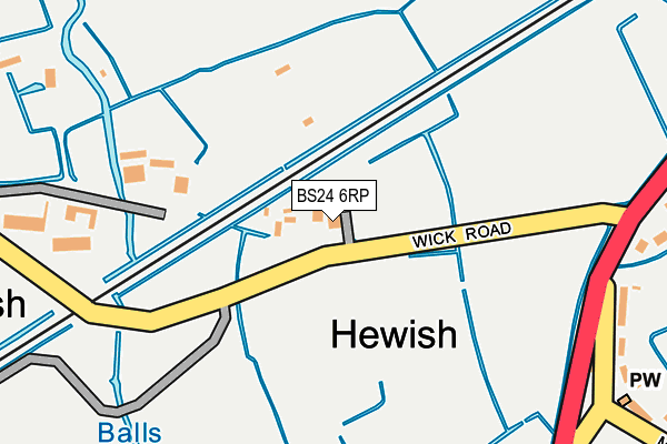 BS24 6RP map - OS OpenMap – Local (Ordnance Survey) BS24 6RP map - OS OpenMap – Local (Ordnance Survey)