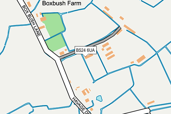 BS24 6UA map - OS OpenMap – Local (Ordnance Survey)