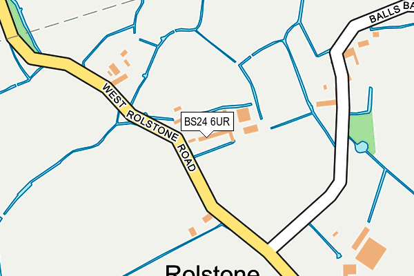 BS24 6UR map - OS OpenMap – Local (Ordnance Survey) BS24 6UR map - OS OpenMap – Local (Ordnance Survey)