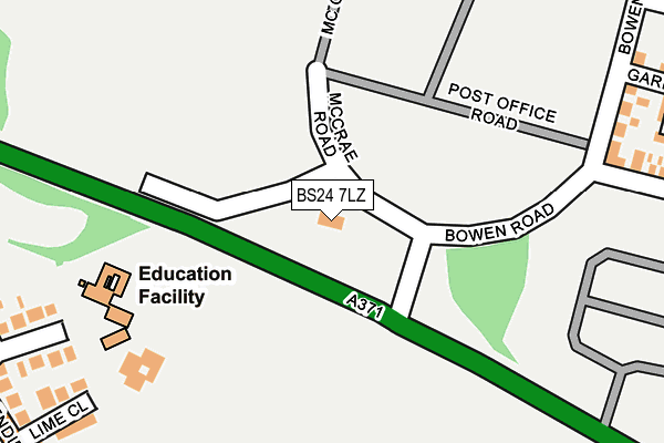 BS24 7LZ map - OS OpenMap – Local (Ordnance Survey) BS24 7LZ map - OS OpenMap – Local (Ordnance Survey)