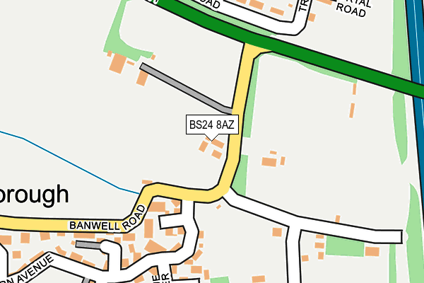 BS24 8AZ map - OS OpenMap – Local (Ordnance Survey) BS24 8AZ map - OS OpenMap – Local (Ordnance Survey)