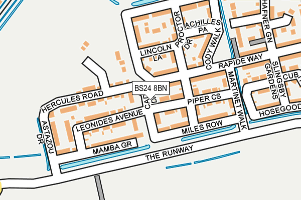 BS24 8BN map - OS OpenMap – Local (Ordnance Survey) BS24 8BN map - OS OpenMap – Local (Ordnance Survey)