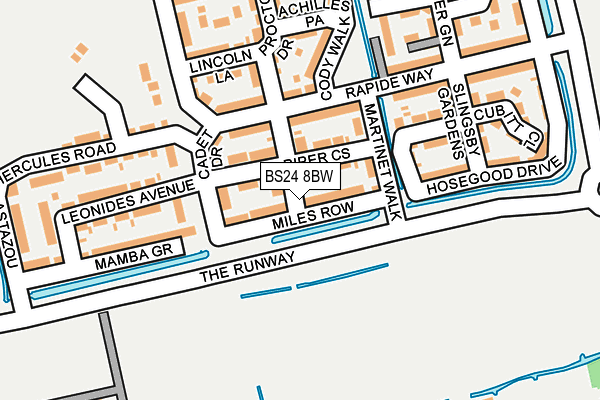 BS24 8BW map - OS OpenMap – Local (Ordnance Survey) BS24 8BW map - OS OpenMap – Local (Ordnance Survey)