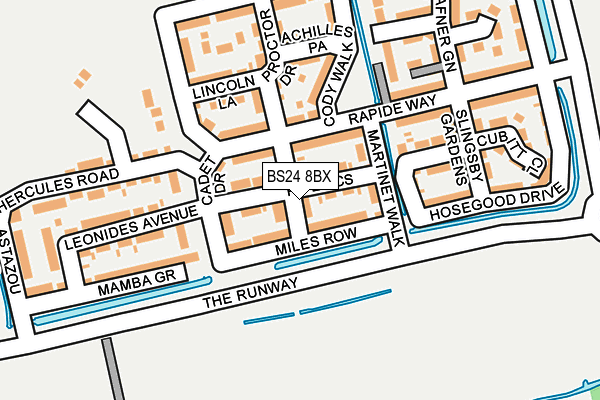 BS24 8BX map - OS OpenMap – Local (Ordnance Survey) BS24 8BX map - OS OpenMap – Local (Ordnance Survey)