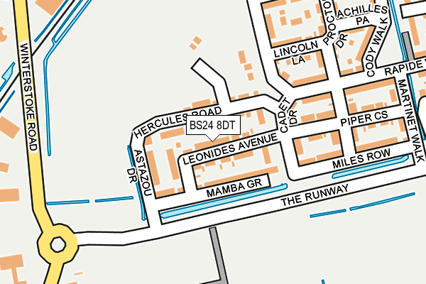 BS24 8DT map - OS OpenMap – Local (Ordnance Survey) BS24 8DT map - OS OpenMap – Local (Ordnance Survey)