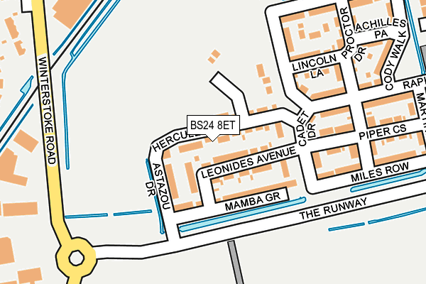 BS24 8ET map - OS OpenMap – Local (Ordnance Survey) BS24 8ET map - OS OpenMap – Local (Ordnance Survey)