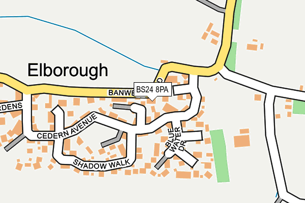 BS24 8PA map - OS OpenMap – Local (Ordnance Survey) BS24 8PA map - OS OpenMap – Local (Ordnance Survey)