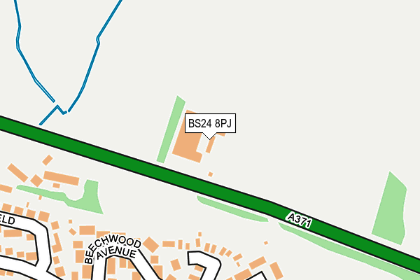 BS24 8PJ map - OS OpenMap – Local (Ordnance Survey) BS24 8PJ map - OS OpenMap – Local (Ordnance Survey)