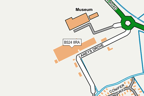 BS24 8RA map - OS OpenMap – Local (Ordnance Survey) BS24 8RA map - OS OpenMap – Local (Ordnance Survey)