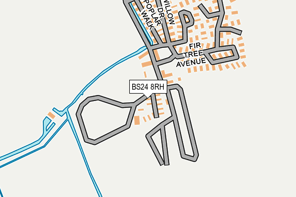 BS24 8RH map - OS OpenMap – Local (Ordnance Survey) BS24 8RH map - OS OpenMap – Local (Ordnance Survey)