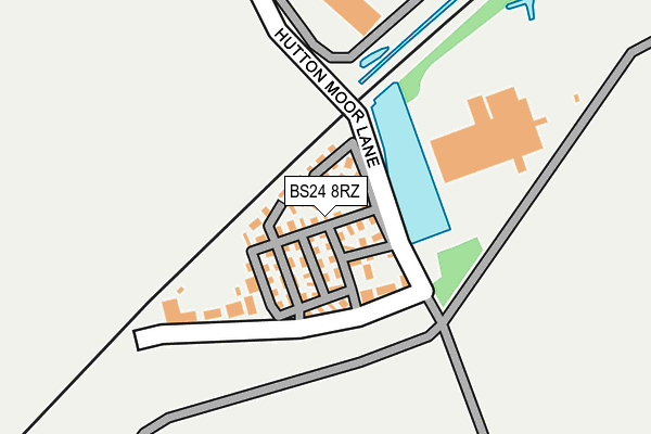 BS24 8RZ map - OS OpenMap – Local (Ordnance Survey) BS24 8RZ map - OS OpenMap – Local (Ordnance Survey)
