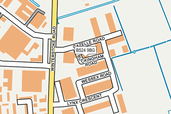BS24 9BG map - OS OpenMap – Local (Ordnance Survey) BS24 9BG map - OS OpenMap – Local (Ordnance Survey)