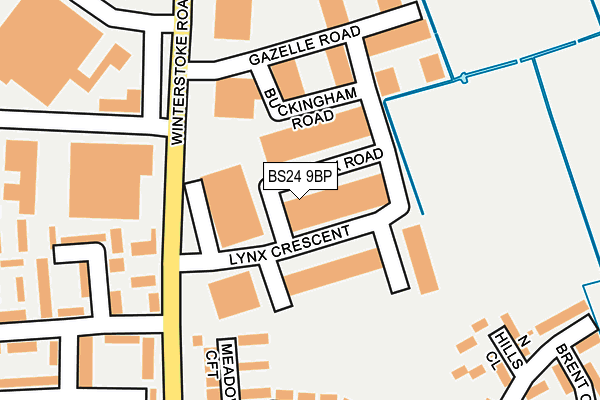 BS24 9BP map - OS OpenMap – Local (Ordnance Survey) BS24 9BP map - OS OpenMap – Local (Ordnance Survey)