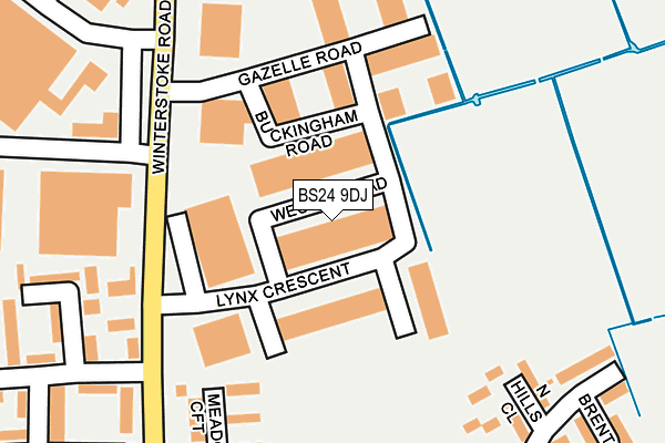 BS24 9DJ map - OS OpenMap – Local (Ordnance Survey) BS24 9DJ map - OS OpenMap – Local (Ordnance Survey)