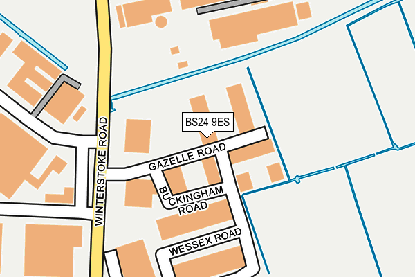 BS24 9ES map - OS OpenMap – Local (Ordnance Survey) BS24 9ES map - OS OpenMap – Local (Ordnance Survey)