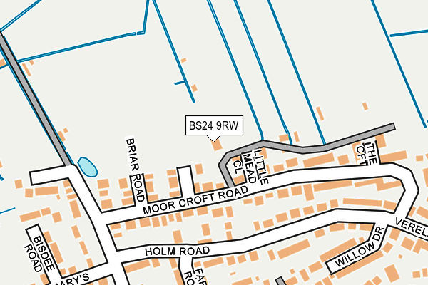 BS24 9RW map - OS OpenMap – Local (Ordnance Survey) BS24 9RW map - OS OpenMap – Local (Ordnance Survey)
