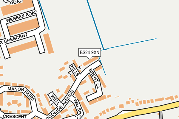 BS24 9XN map - OS OpenMap – Local (Ordnance Survey) BS24 9XN map - OS OpenMap – Local (Ordnance Survey)