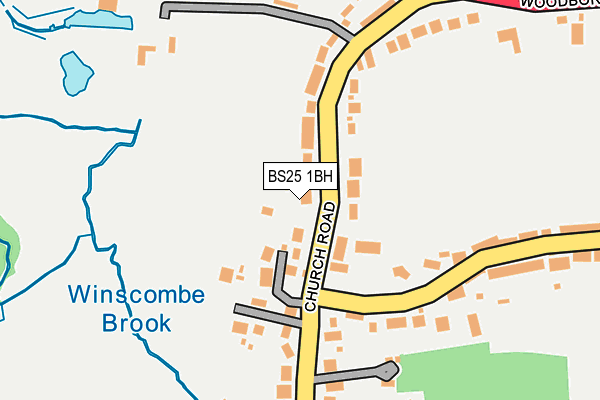 BS25 1BH map - OS OpenMap – Local (Ordnance Survey) BS25 1BH map - OS OpenMap – Local (Ordnance Survey)