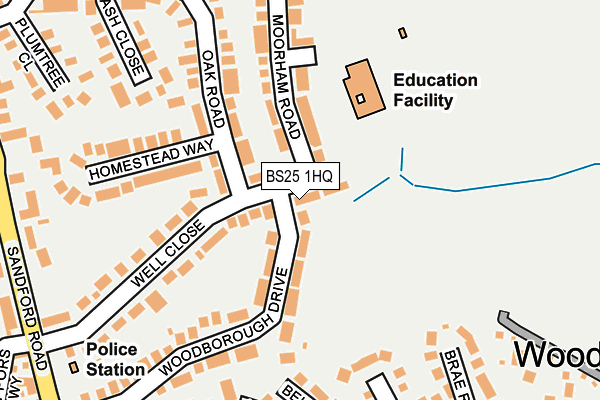 BS25 1HQ map - OS OpenMap – Local (Ordnance Survey) BS25 1HQ map - OS OpenMap – Local (Ordnance Survey)